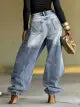 Women's Ripped Fringed Loose Jeans