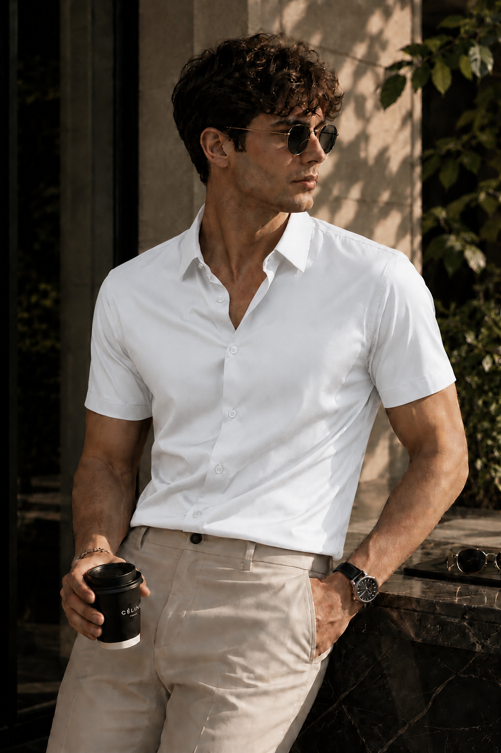 Federico Camicia Corta Uomo