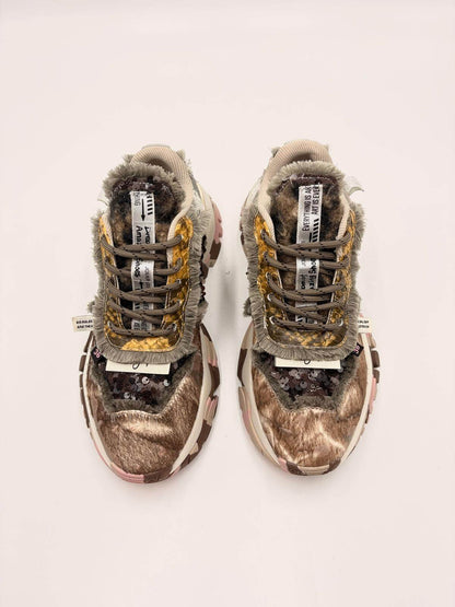 Sneakers Label Bianco e Nero