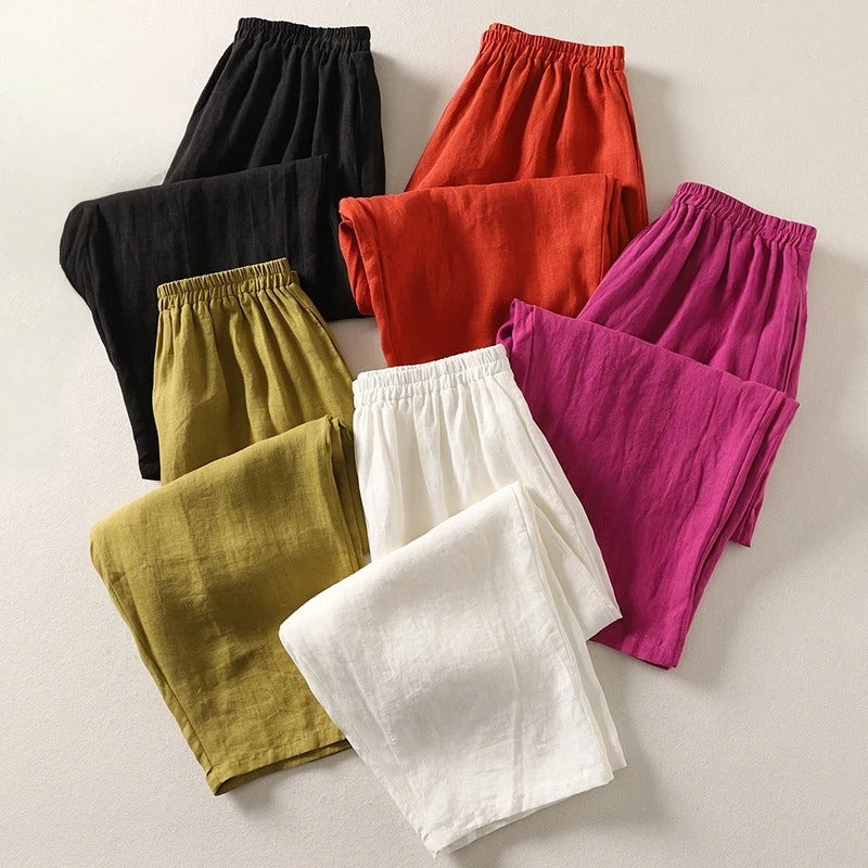 Jorella™ Flowing Cotton and Linen Pants
