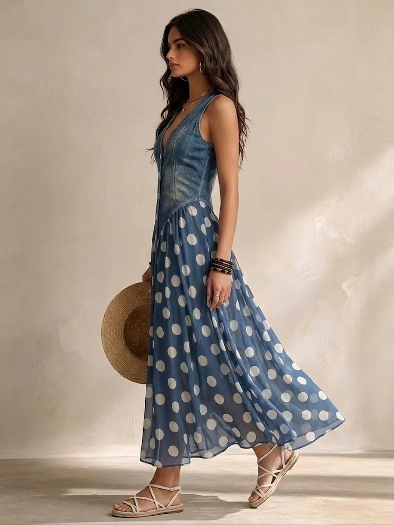 Bianca | Abito midi in chiffon