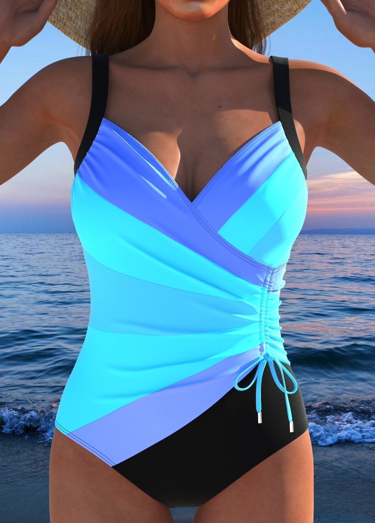 Mayte | Costume da bagno incrociato con effetto modellante