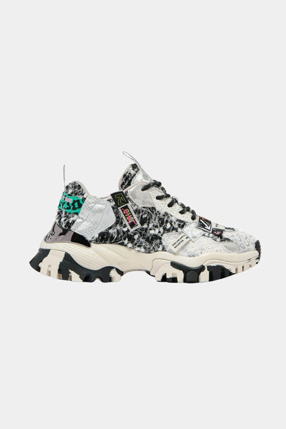 Sneakers Label Bianco e Nero