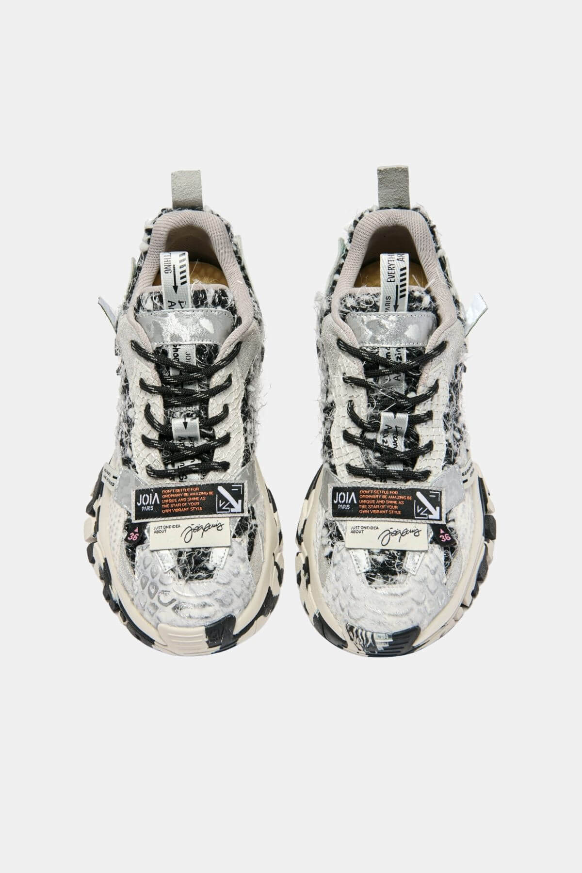 Sneakers Label Bianco e Nero