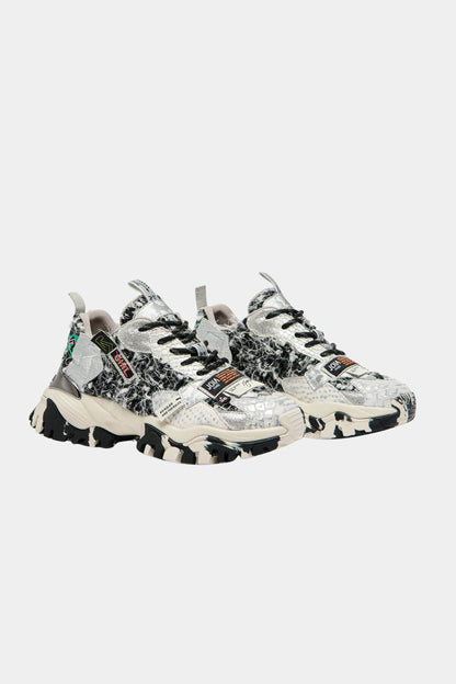 Sneakers Label Bianco e Nero