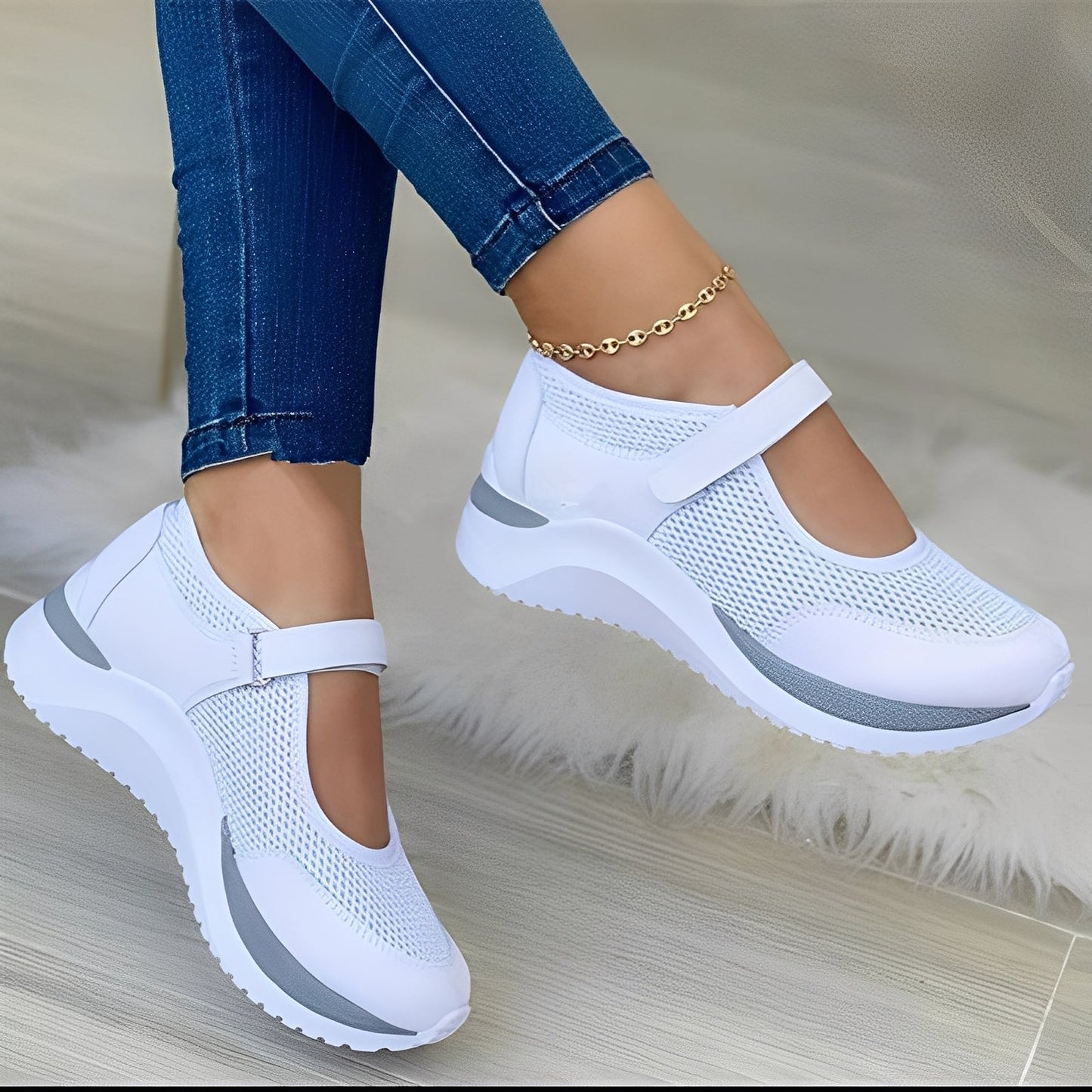 Nichola - Eleganti sandali con cinturini in mesh per donne