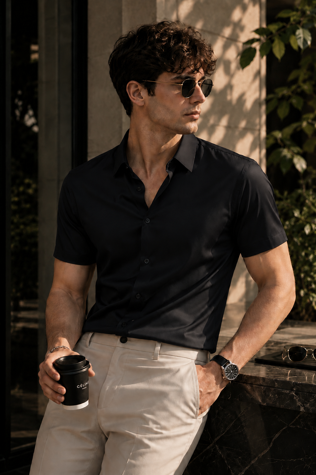 Federico Camicia Corta Uomo