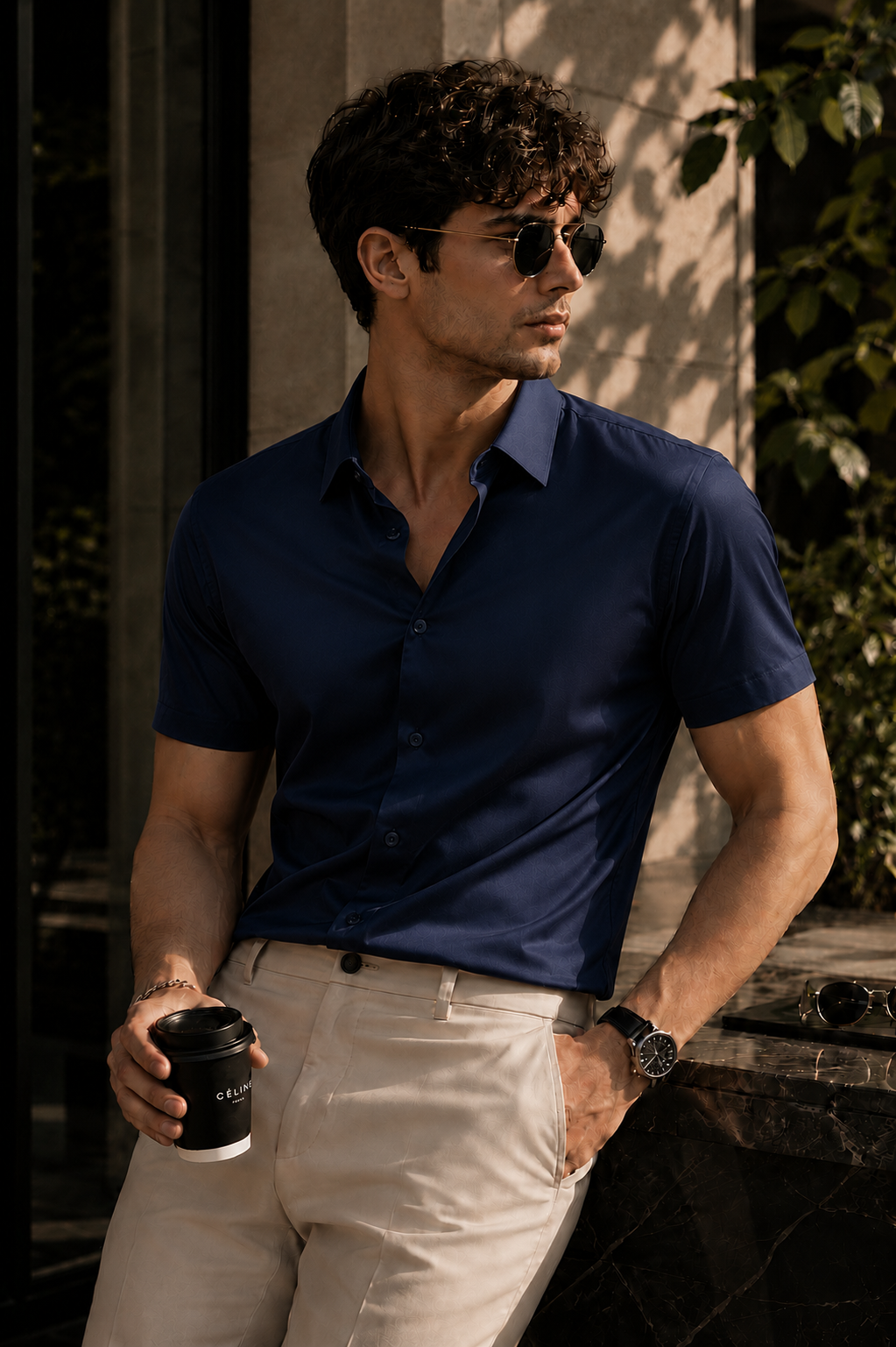 Federico Camicia Corta Uomo