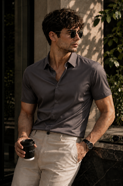 Federico Camicia Corta Uomo