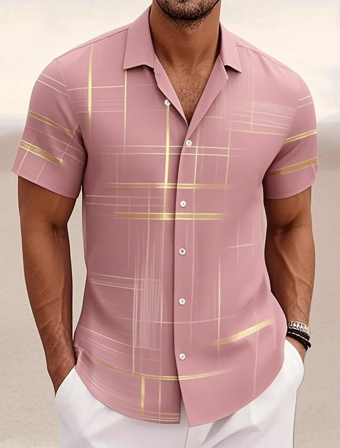 Massimo Camicia Corta Uomo