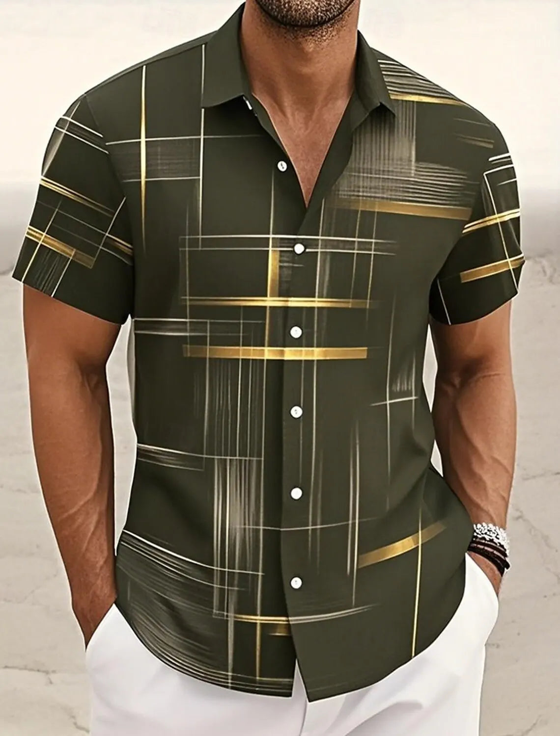 Massimo Camicia Corta Uomo