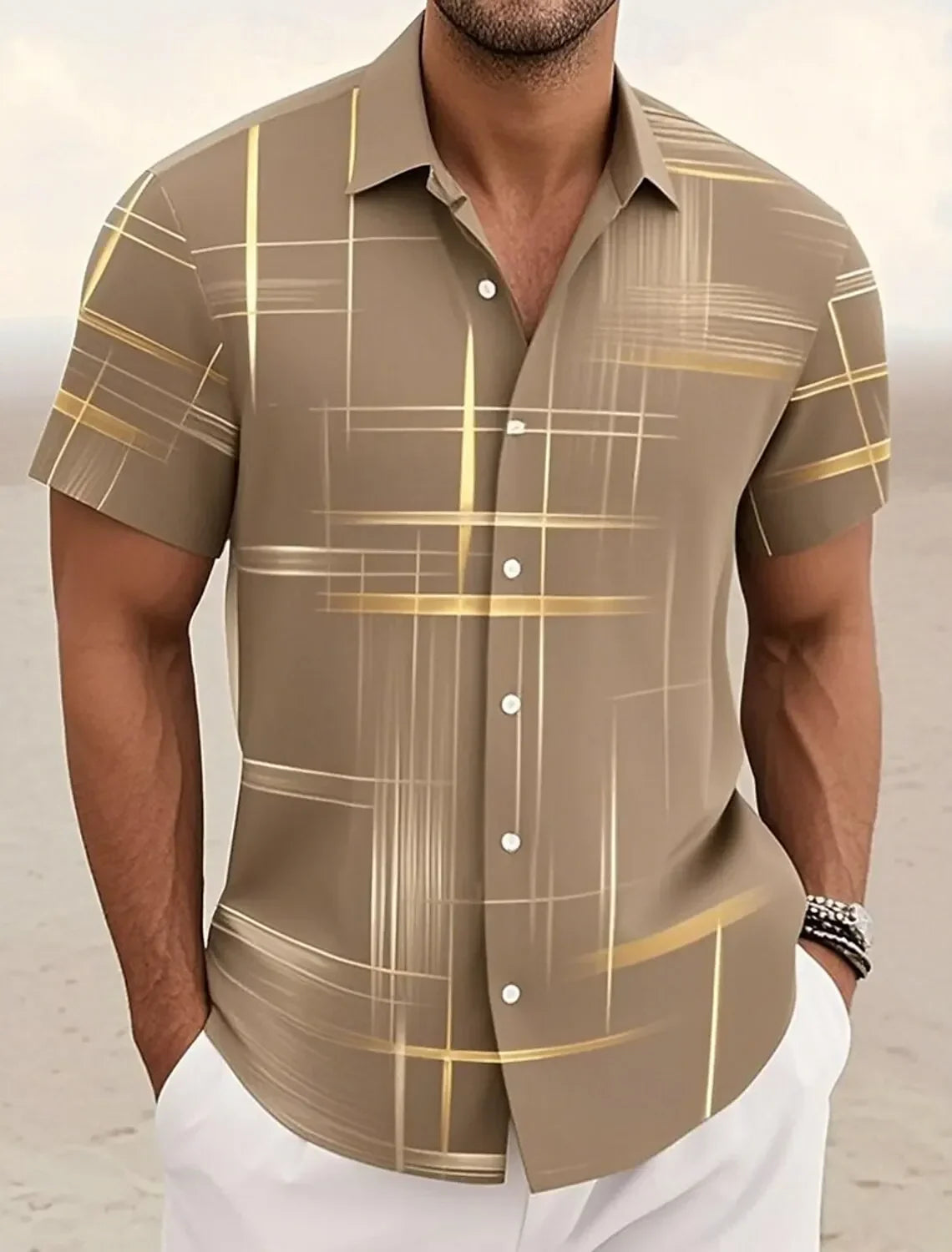 Massimo Camicia Corta Uomo