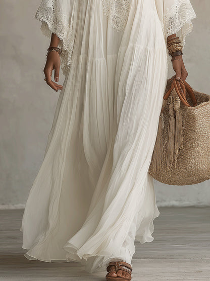 Adelaida | Abito lungo in chiffon