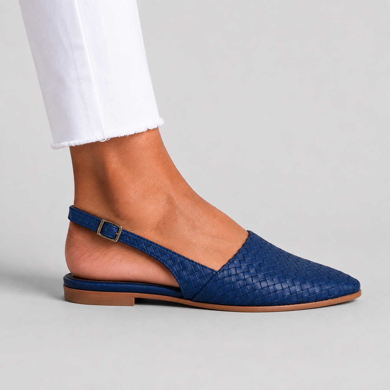Simone | Mocassini slingback intrecciati