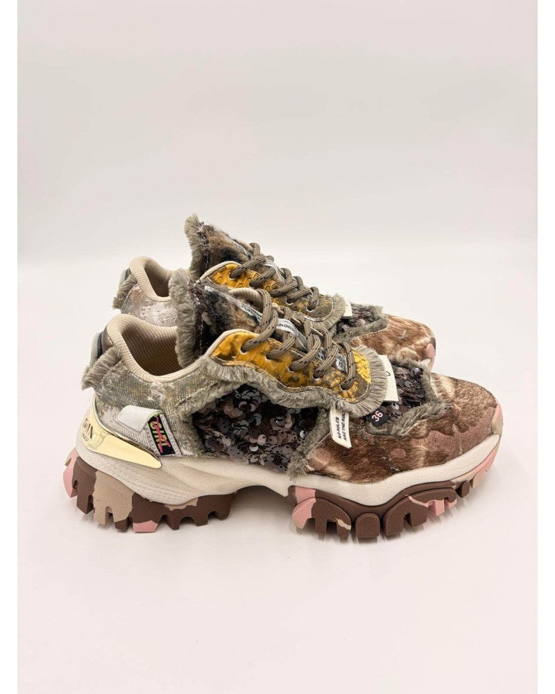 Sneakers Label Bianco e Nero